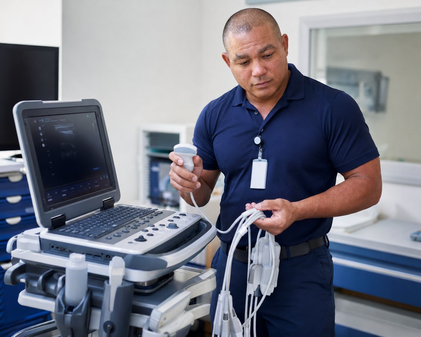 BiomedRx technician performing neurofeedback newport beach to protect patient safety